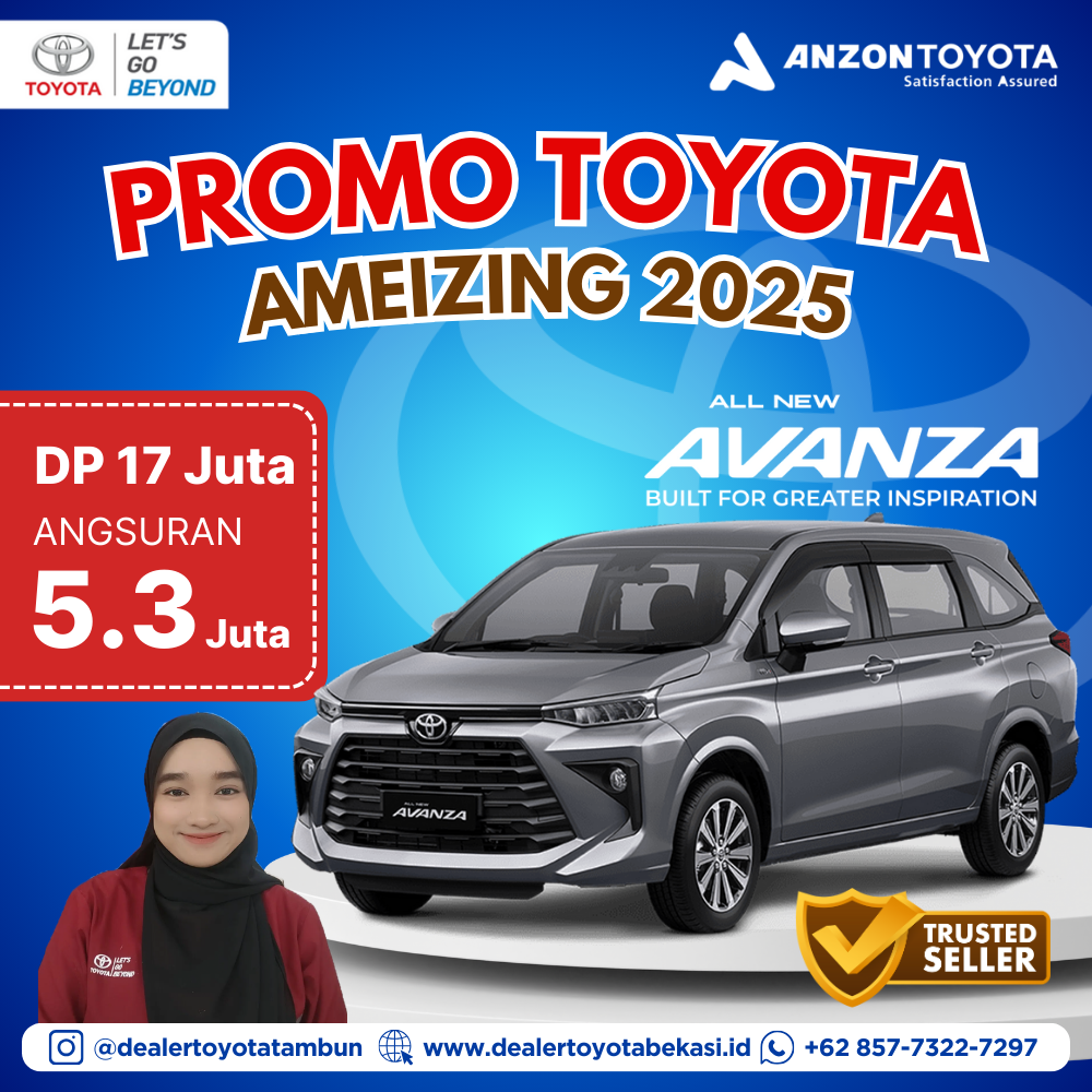 Promo Toyota Avanza Bekasi DP 17 Juta - Dealer Anzon Toyota Tambun Bekasi