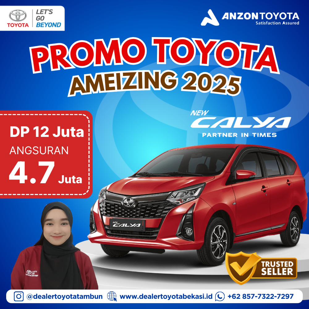 Promo Toyota Calya Bekasi DP 12 Juta - Dealer Anzon Toyota Tambun Bekasi