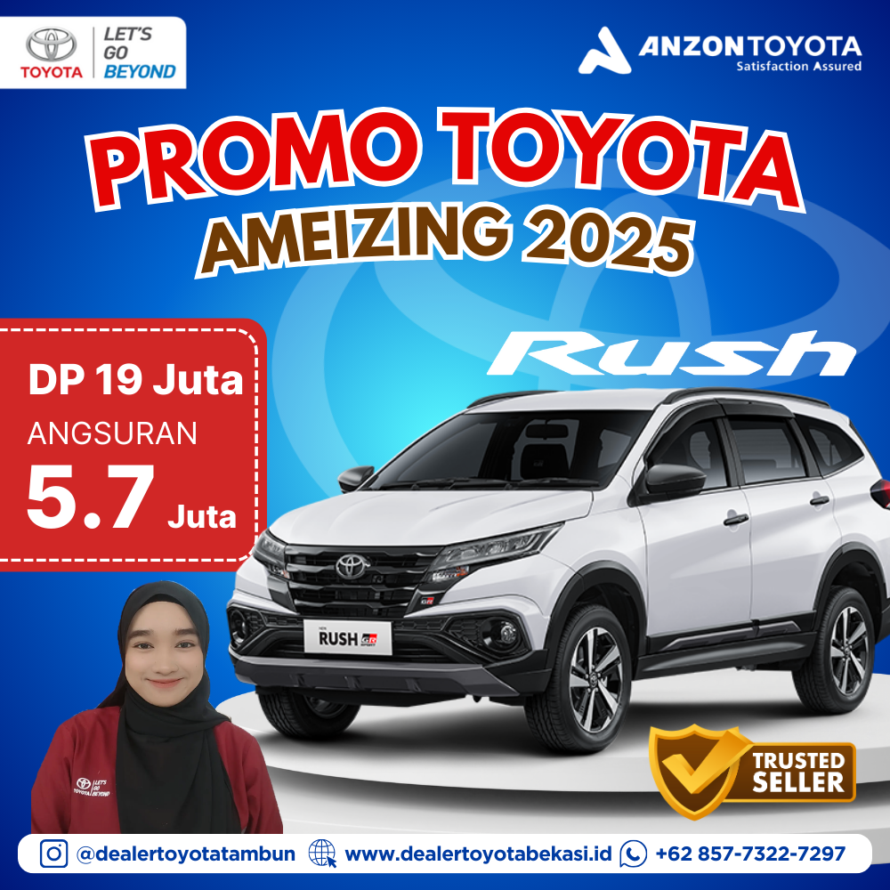 Promo Toyota Rush Bekasi DP 19 Juta - Dealer Anzon Toyota Tambun Bekasi